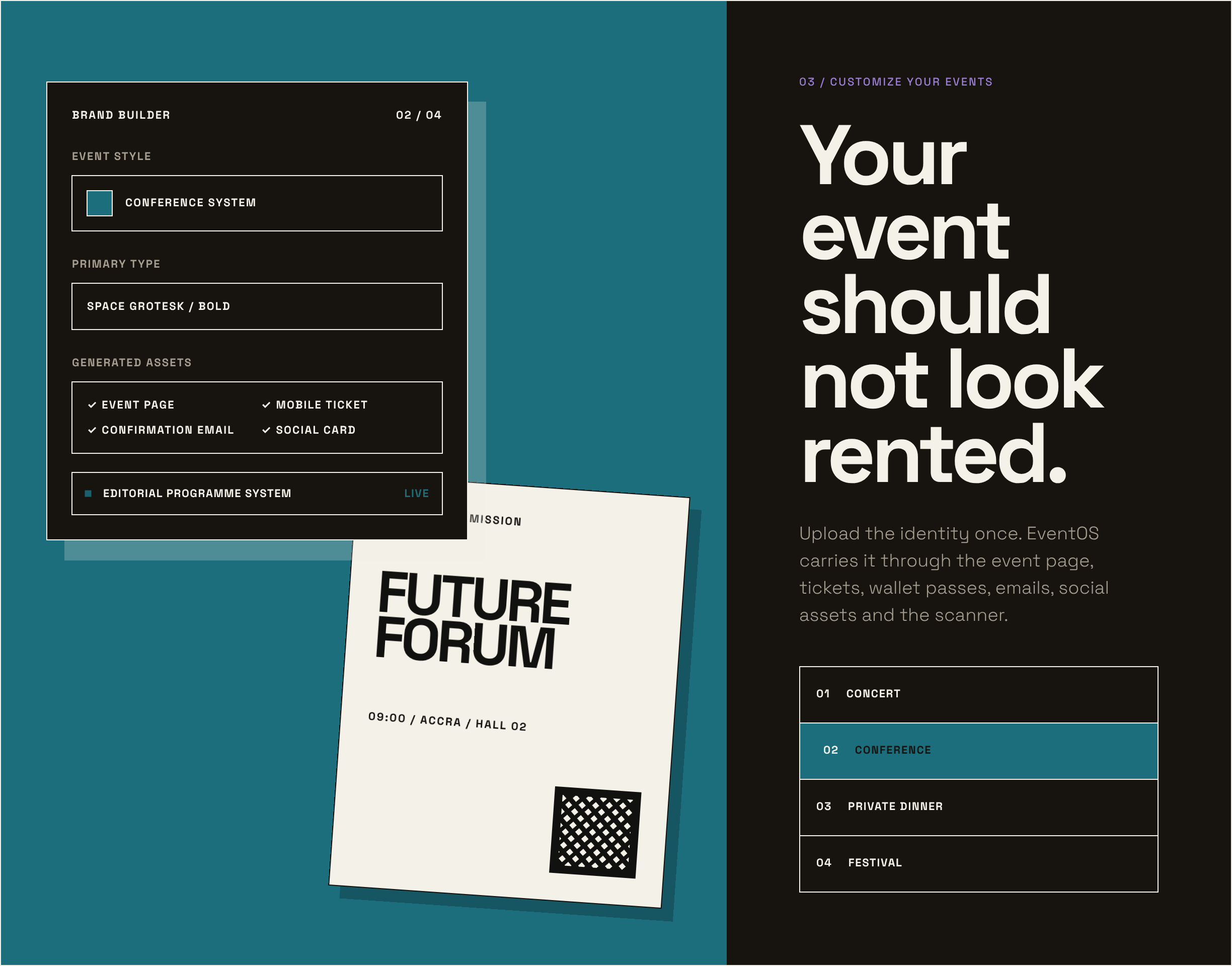 eventOS brand builder, conference: Future Forum