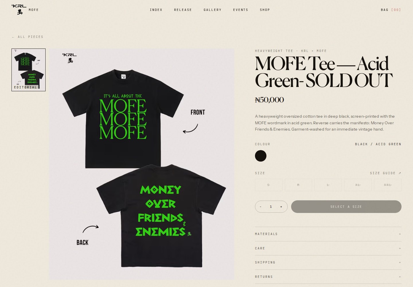 MOFE.live product page