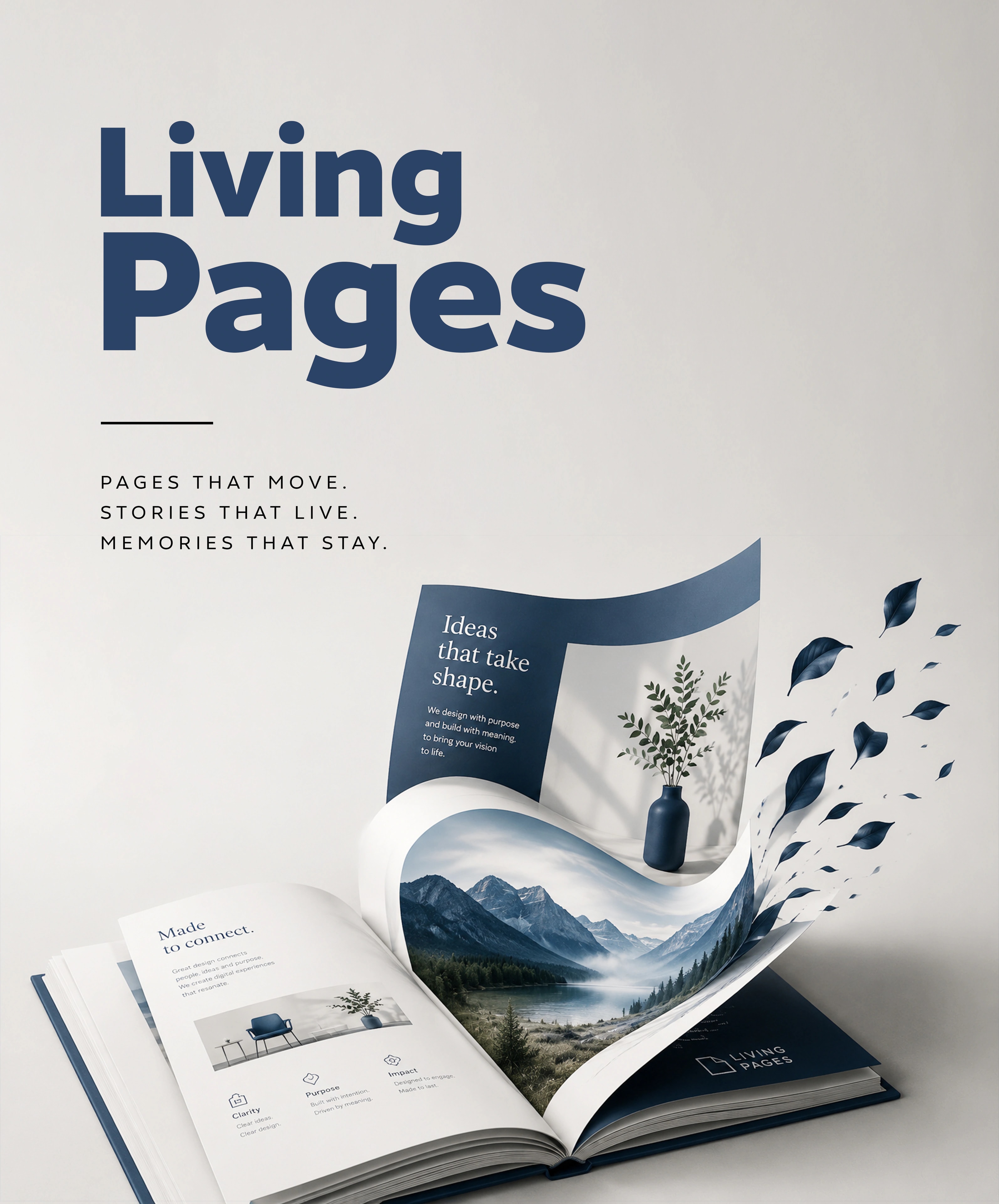Living Pages — pages that move, stories that live, memories that stay