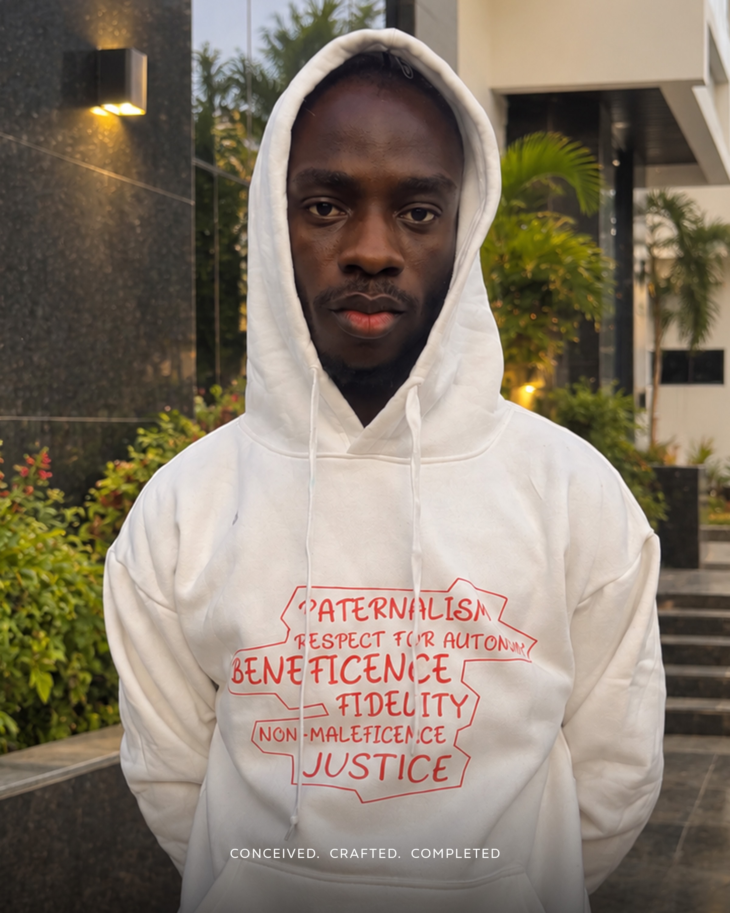 Fortis ’24 hoodie, worn — front